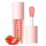 LANGMANNI Moisturizing Lip Oil,No-Sticky Lip Gloss Lip Balm Lip Care,Fruit Flavoured Lip Oil For Dry Lip\'s Moisturizing Hydrating And Nourishing ((Strawberry))