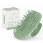 ecoed Scalp Massager Shampoo Brush,Scalp Scrubber for Dandruff Removal, Scalp Care Hair Brush Wet & Dry detangler for Men and Women.Suitable for Short Medium Hair(Green)