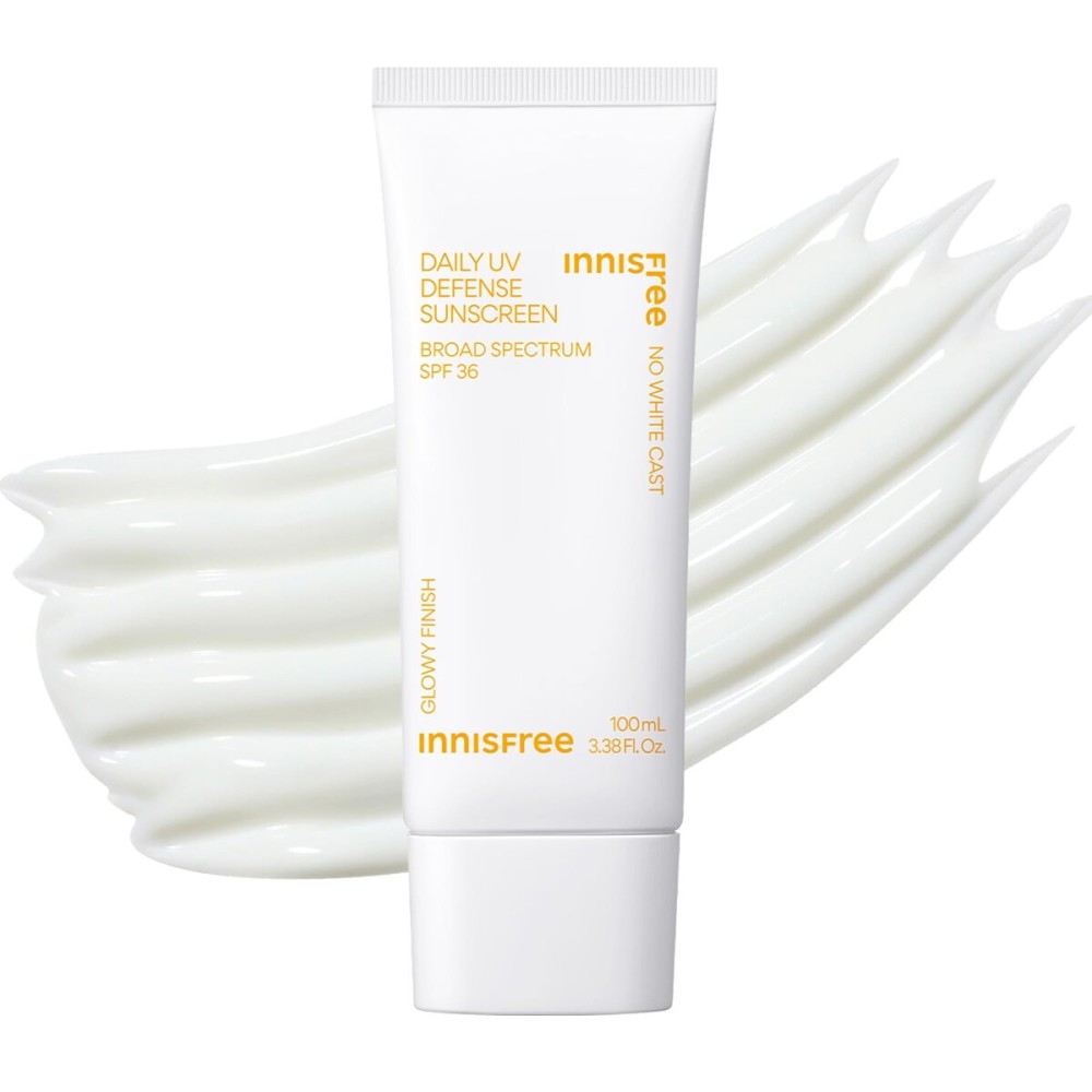Innisfree Daily UV Defense SPF 36 Jumbo - Korean Face Sunscreen, Invisible Finish, Broad Spectrum, No White Cast, Lightweight, Hydrating