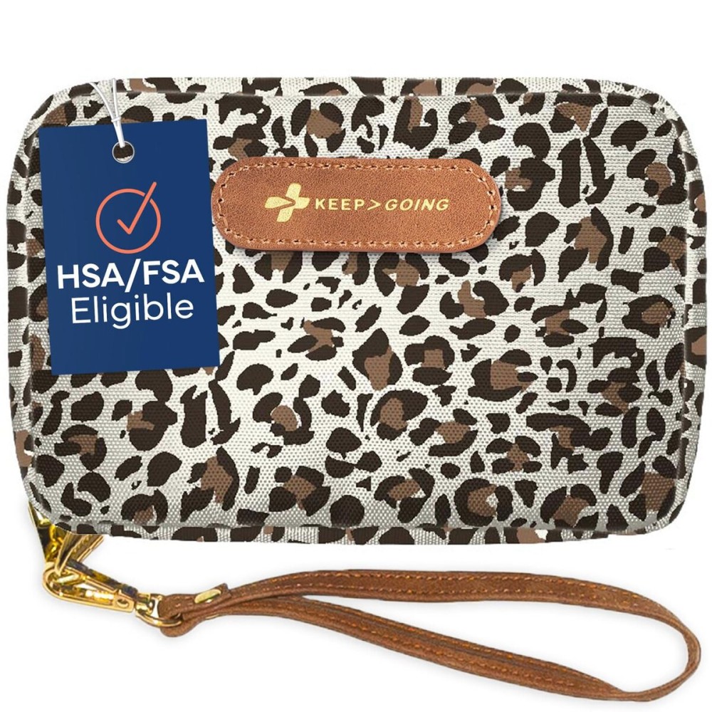 Keep Going Travel First Aid Kit for Kids - 130 Pc.for Purse, Diaper Bag, Backpack, & Suitcase, with Latex-Free Bandages - 7 x 5 x 2 in. Travel First Aid Kit TSA-Approved