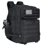 Lovelinks21 45L Tactical Assault Backpack 3 day assault pack with Molle Waterproof backpack Rucksack for Tactical Backpacks (Black)
