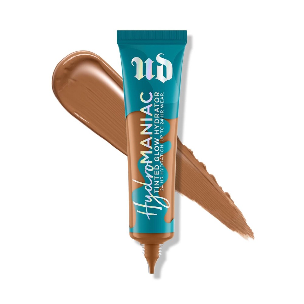 Urban Decay Hydromaniac Dewy Foundation (61 Medium Deep Neutral), Hydrating Tinted Moisturizer for Dry Skin, Buildable Medium Coverage, Non-comedogenic, Vegan, Cruelty-free - 1.1 fl oz