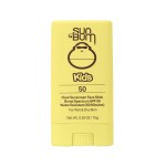 Sun Bum Kids SPF 50 Clear Face Stick Sunscreen - Wet or Dry Skin Application Broad Spectrum Sunscreen with Vitamin E - Hawaii Act 104 Compliant (Without Octinoxate & Oxybenzone) - Travel Size 0.53 oz
