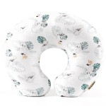 GRSSDER Soft Stretchy Minky Nursing Pillow Cover, Breastfeeding Pillow Slipcover for Boys & Girls, Nursing Pillow Case for Newborn, Stylish Watercolor Animals, Mint Green