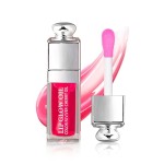 GECOMO Hydrating Lip Glow Oil, Lip Oil Gloss Transparent Toot Tinted Nourishing Long Lasting Repairing Lightening Lip Lines (RASPBERRY) 0.2 OZ