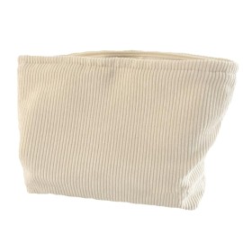 SxoSyo Cosmetic Bags for Women Makeup Bag Large Capacity Purse Travel Toiletries Zipper Storage Pouch Make up Brushes Organizer for Gifts (Corduroy, White)