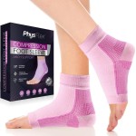 Compression Socks 20-30mmHg for Plantar Fasciitis, Achilles Tendonitis Relief - Ankle Compression Sleeve for Heel Spurs, Foot Swelling & Fatigue - Arch Support Brace for Everyday Use (1 Pair)