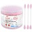 HOMEFOX XL Pink Thick Cotton Swabs Pointed Precision - 250 Count Extra Large - Pointy Organic Cotton Buds Double Side Tightly Wrapped Cotton Tips Paper Stick Cruelty-Free, XL Pointy & Round Pink