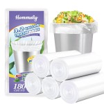 3 Gallon 180pcs Small Clear Trash Bags(Fit 2.6-3.2 Gal) Plastic Strong Clear Garbage Bags,Bathroom Trash Can Bin Liners,Waste Basket Liner,Fit 10-13 Liter, 2.5-2.6 Gallon,3.2Gallon(3-Clear180)