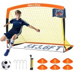 Dimples Excel Soccer Goals Kids Net for Backyard 7x5, 5x3.6, 4x3, 3x2.2 FT