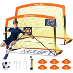 Dimples Excel Soccer Goals Kids Net for Backyard 7x5, 5x3.6, 4x3, 3x2.2 FT