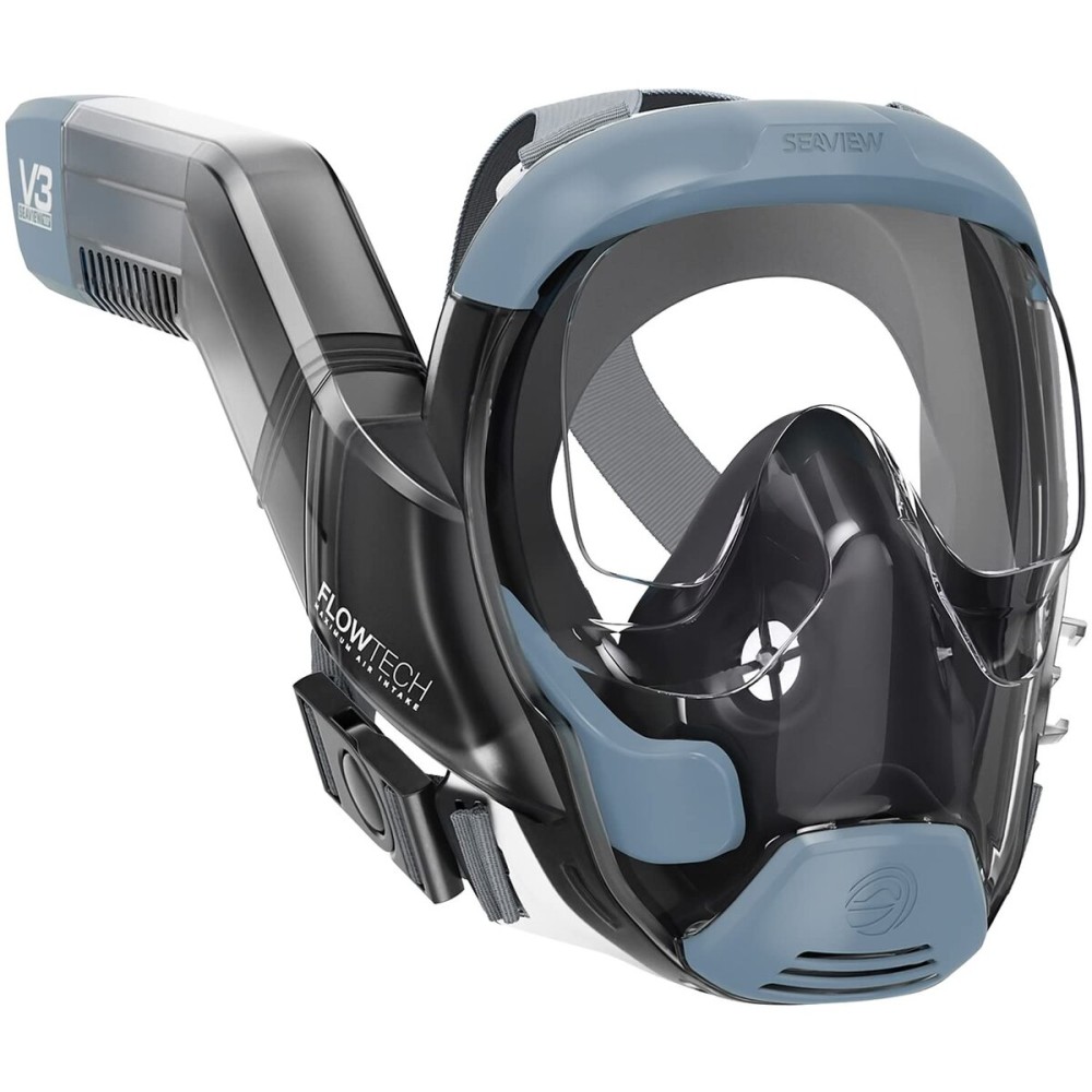 Seaview 180 V3 Full Face Snorkel Mask Adult- The V3 is The Perfect Snorkeling Gear for Adults- Snorkel Mask with 180 Panoramic Viewing and Up to 600% Easier Breathing- Patented Flowtech Air Intake