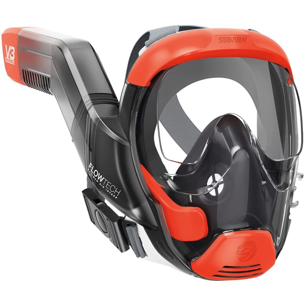 Seaview 180 V3 Full Face Snorkel Mask Adult- The V3 is The Perfect Snorkeling Gear for Adults- Snorkel Mask with 180 Panoramic Viewing and Up to 600% Easier Breathing- Patented Flowtech Air Intake