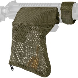 Feyachi Brass Shell Catcher, Tactical Cartridge Nylon Mesh Collector Casing Brass Catcher for Rifle Range Shooting (Sand)