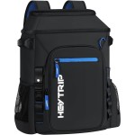 Heytrip Cooler Backpack 36 Cans Insulated Cooler Bag, Keep Freeze for 20 Hours, Waterproof & Leak-Proof Cooler with Multi-Compartments(Black)