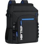 Heytrip Cooler Backpack 54 Cans Insulated Cooler Bag, Keep Freeze for 20 Hours, Waterproof & Leak-Proof Cooler with Multi-Compartments(Black)