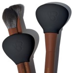 brush bubble Small Silicone Makeup Brush Covers for Travel, A Storage & Organizer Case for Brushes to protect Makeup Bag, Designed For Smaller Brushes, Black, 2 Pack Set