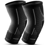 APOYO Elbow Brace for Tendonitis and Tennis Elbow, (Pair) Compression Sleeve for Arthritis, Workouts, Reduce Joint Pain During Fitness Activity (Large)