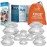 Lure Essentials Edge Silicone Cupping Set, Cupping Kit for Massage Therapy, Long Lasting Cups for Professional & Home Use, Body Sculpt Cup for Cellulite, Ultra Transparent Clear (8 Count)