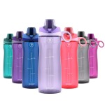 Pogo 18oz Plastic Water Bottle with Chug Lid and Carry Handle, Reusable, BPA Free, Dishwasher Safe, Perfect for Travel, School, Outdoors, and Gym, Lilac