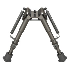 Feyachi Rifle Bipod - 6-9 Inch Tactical AR Bipods Compatible with M Lock Lightweight Low Profile Mount Adjustable Folding Benchrest Stand for Hunting & Shooting & Airsoft Replica & Range Training