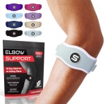 Sleeve Stars Tennis Elbow Brace for Women - Adjustable Tennis Elbow Strap, Golfers Elbow Brace for Men, Counterforce Brace for Tendonitis Relief, Fits 9-23 (Pair/Mint Green)