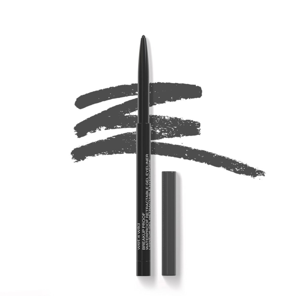 wet n wild Mega Last Breakup Proof Waterproof Retractable Gel Eyeliner - Ultra Pigmented 16-Hour Long Wear, Smudge Proof Satin Finish Formula, Cruelty-Free & Vegan - Brick Brown