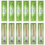 Zenia Sewak Natural Miswak Toothbrush - Vacuum Sealed Natural Flavor Traditional Peelu Toothbrush Stick - for Healthy Gums, Teeth, and Fresher Breath (Pack of 12)