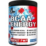 EVL BCAAs Amino Acids Powder - BCAA Energy Pre Workout Powder for Muscle Recovery Lean Growth and Endurance - Rehydrating Post Workout Recovery Drink with Natural Caffeine - Rocket Pop