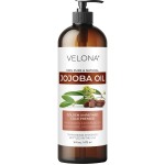 Jojoba Oil - 16 fl oz (with Pump) | 100% Pure and Natural | Golden, Unrefined, Cold Pressed, Hexane Free | Moisturizing Face, Hair, Body, Skin Care