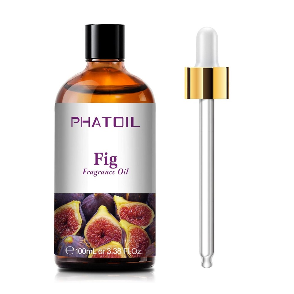 PHATOIL 3.38FL.OZ Fig Fragrance Oils for Aromatherapy, Essential Oils for Diffusers for Home, Perfect for Diffuser, Yoga, Skin Care, DIY Candle and Soap Making - 100ml