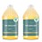 WHOLENATURALS Pure Castile Soap Liquid Unscented, EWG Verified & Certified Palm Oil Free-1 gallon (64oz x2 bottles) Natural, Mild & Gentle Non-gmo & Vegan-Organic Body Wash, Laundry & Baby Soap