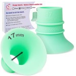 Nenesupply 2nd Generation 17mm Flange Inserts Compatible with 24mm Flange of Elvie Stride Spectra Momcozy Willow Reduce 24mm to 17mm Not Original Elvie Pump Parts