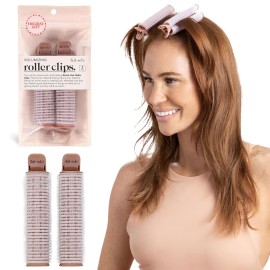 Kitsch Volumizing Hair Clips for Women - Hair Rollers for Volume & Curls - Volumizing Hair Products, Hair Roller Clips for Effortless Curls That Last - 2pc, Terracotta
