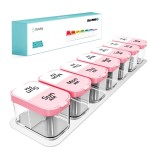 Daviky Extra Large Pill Organizer Weekly, XL Medicine Pill Organizer 2 Times a Day, Big Pill Box 7 Day AM PM for Vitamins, Supplements and Medication