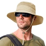Sun Hats for Men Women Fishing Hat UPF 50+ Breathable Wide Brim Summer UV Protection Hat