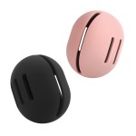 FERYES 2 PCS Makeup Sponge Holder - Shatterproof Eco-Friendly Silicone Beauty Make Up Blender Case for Travel
