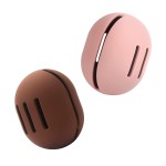 FERYES 2 PCS Makeup Sponge Holder - Shatterproof Eco-Friendly Silicone Beauty Make Up Blender Case for Travel