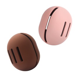 FERYES 2 PCS Makeup Sponge Holder - Shatterproof Eco-Friendly Silicone Beauty Make Up Blender Case for Travel