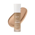 No7 Lift & Luminate Triple Action Serum Foundation - Liquid Makeup with SPF 15 for a Dewy, Glowy Base - Radiant Formula for Mature Skin - Cashew (30ml)