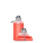 HydraPak Flux - Collapsible Backpacking Water Bottle (750ml) - BPA Free, Ultra Light, Spill-Proof Twist Cap - Redwood Red