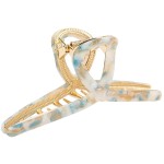 Big Butterfly Hair Claw Clips for Women - 4.7 Large Acetate Metal Hair Clips for Long Thick Hair (Mixed Blue)