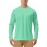 Roadbox Mens UPF 50+ Long Sleeve SPF Diving Rash Guard UV Sun Protection Shirts for Outdoor Fishing Hiking Swimming Running Green
