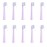 CILGEWH Replacement Toothbrush Heads 10 Pack Compatible with Colgate Hum Connected Smart Battery Electric Toothbrush Head, Purple