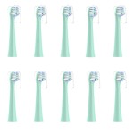 CILGEWH Replacement Toothbrush Heads 10 Pack Compatible with Colgate Hum Connected Smart Battery Electric Toothbrush Head, Green