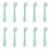 CILGEWH Replacement Toothbrush Heads 10 Pack Compatible with Colgate Hum Connected Smart Battery Electric Toothbrush Head, Green