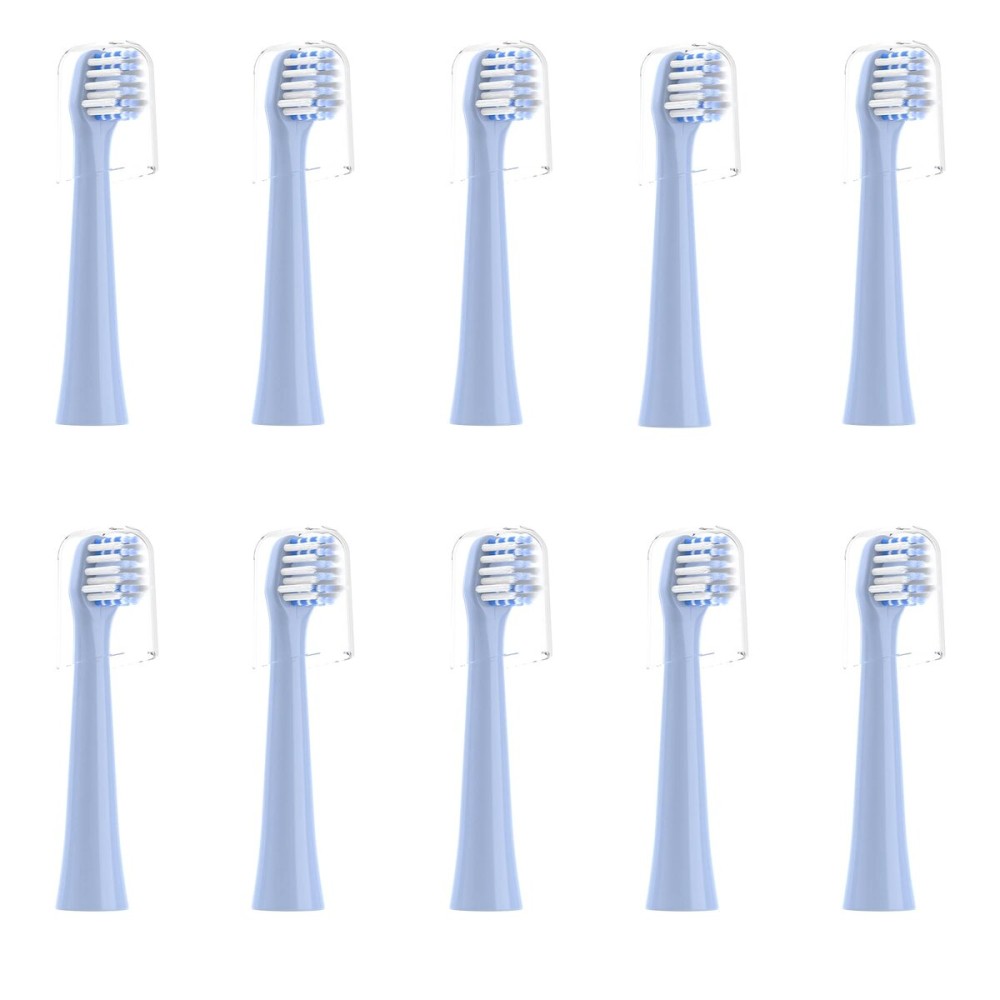 CILGEWH Replacement Toothbrush Heads 10 Pack Compatible with Colgate Hum Connected Smart Battery Electric Toothbrush Head, Blue