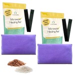 My Heating Pad for a Better Comfort - Moist Microwavable Heating Pads for Joint Pain and Sore Muscles - Microwave Hot Pack Heat Pad for Cramps - Chilled or Heated Pad Therapy Pillow - 2 Packs Purple
