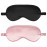 2Pack Silk Sleep Mask,IEKEODI Eye Mask for Sleeping,Elastic Blackout Eye Mask & Blindfold for Full Night\'s Sleep,Travel and Nap(Black+Pink)
