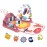 dearlomum Baby Play Mat Gym, Funny Play Piano Tummy Time Activity Mat with 5 Infant Sensory Toys, Music and Lights, Boy & Girl Gifts for Newborns 0 to 3 6 9 12 Months(New Pink)